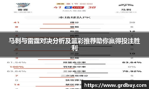 马刺与雷霆对决分析及篮彩推荐助你赢得投注胜利